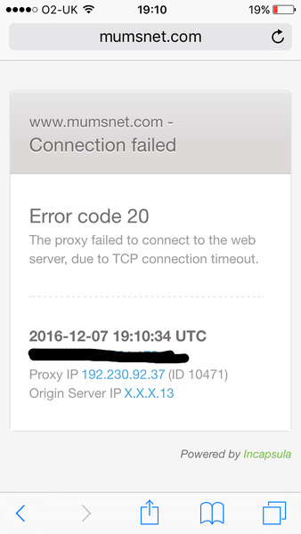 Gateway crash