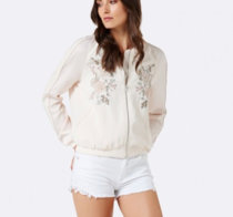 Embroidered Bomber Jacket