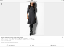 What can I wear with a plain navy dress to avoid looking like a matronly nun?