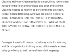 Getting deposit back from letting agents