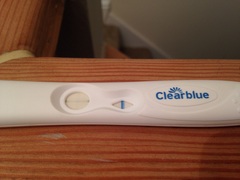 Negative test with clear blue digital