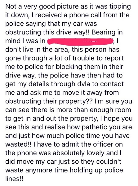 neighbour using my drive when I'm out.