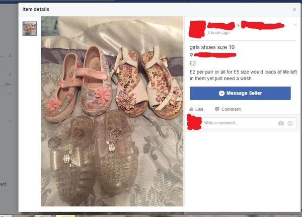 to wonder about some of the shite being sold on Facebook?