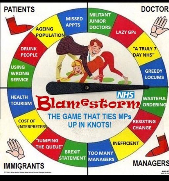To think the a&e crisis is largely our own doing