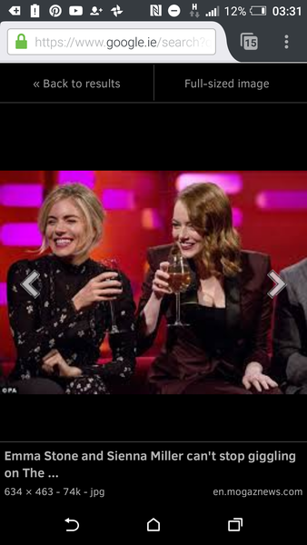 Sienna Millers dress on Graham Norton