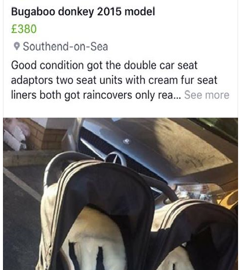 Stolen buggy- tempted to Facebook shame - any advice?