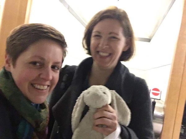 Found a toy bunny outside the House of Commons