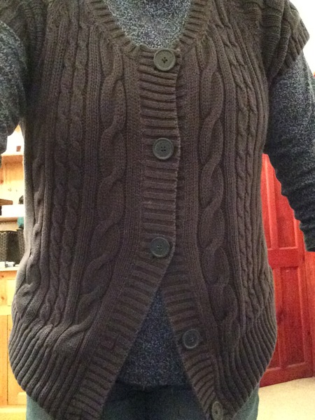 Knitted waistcoat - not OAP-like or too expensive!