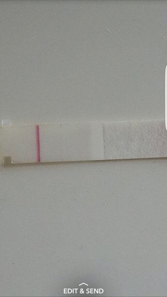 evaporation line or positive