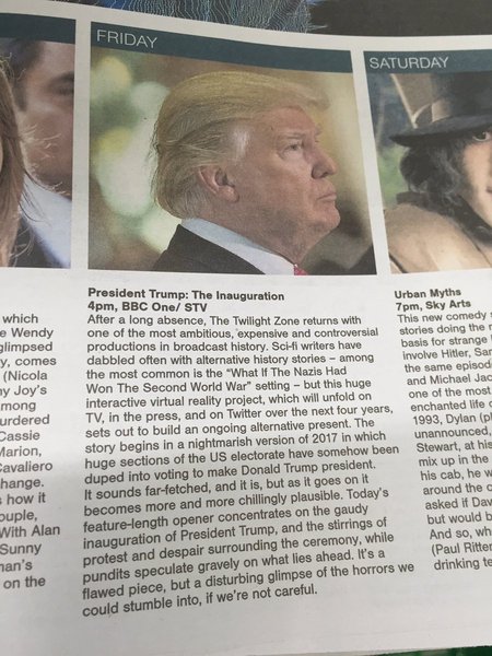 to think you should ignore people having a go at you if you are the President Elect of the USA