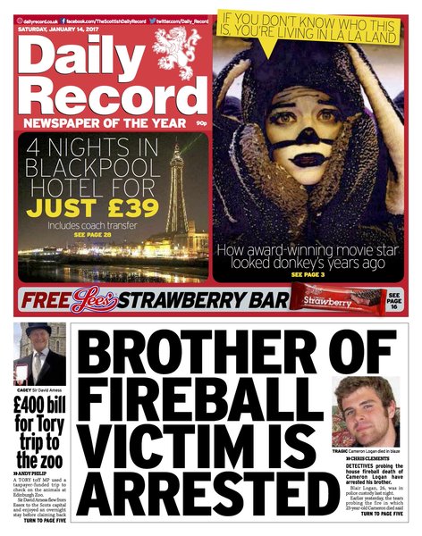 Brother arrested for fire murder near Glasgow