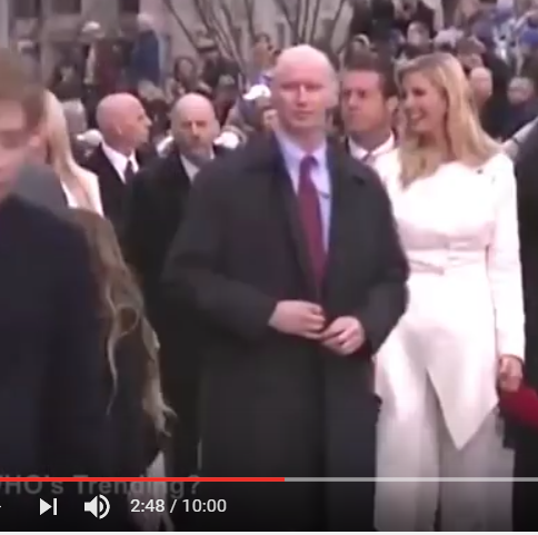 To share this weird footage of Trump's bodyguard and his fake hands?