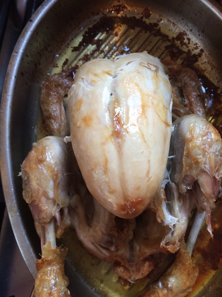 To never let my children eat roast chicken skin