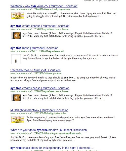 Search shows thumbnails of MN Site photos...