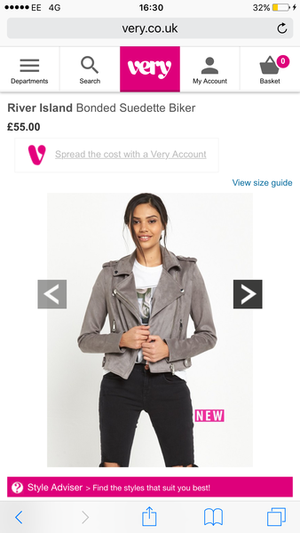 Grey biker jacket