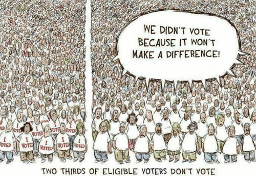 Apathy/annoyance at non voter