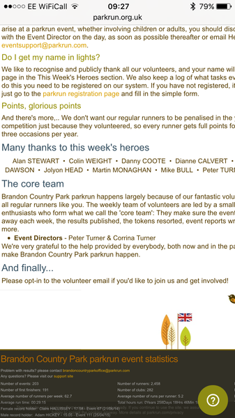 parkrunners Assemble! DFYB for a run, not a race!