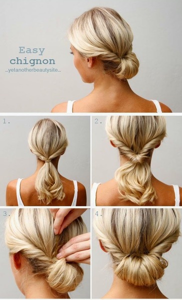 Easy hair for black tie