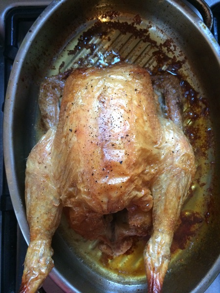 To never let my children eat roast chicken skin