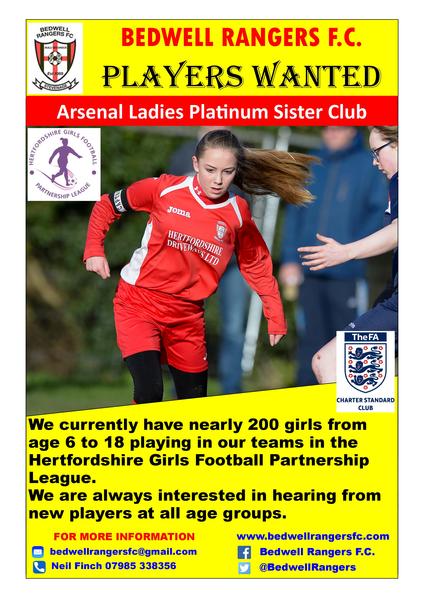 Girls Football in Stevenage