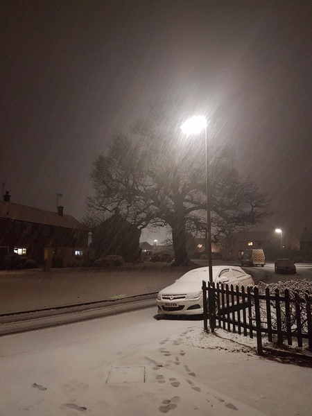 to ask if it is actually snowing anywhere after all that fuss??