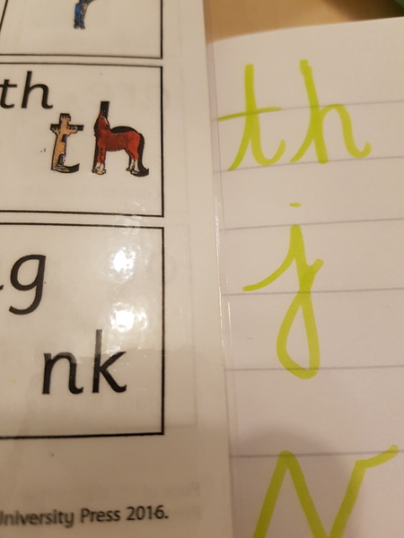 can any teachers help? correct formation of letter 't'