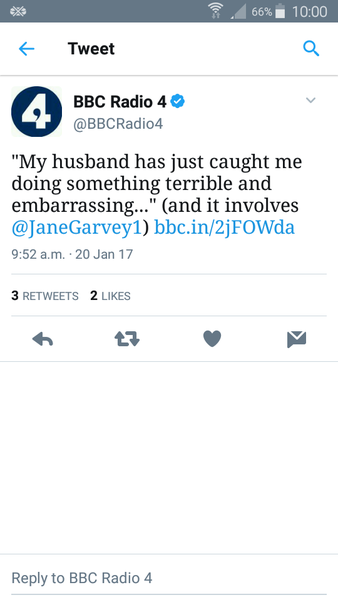 My husband has just caught me doing something terrible and embarrassing...