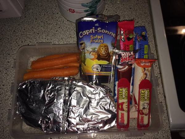 to show you these pictures of Danish children's packed lunches?