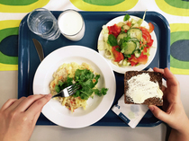 to show you these pictures of Danish children's packed lunches?