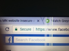Is MN website insecure again? Anyone else got this?