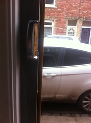 By swapping my pvc door for a wooden one