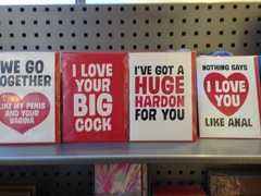 To think Paperchase have lost their minds over cock and anal cards