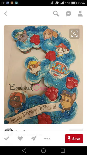 Paw patrol birthday cake
