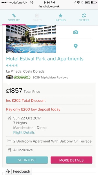 where to go Oct half term - warm hol, all inc about £300 each