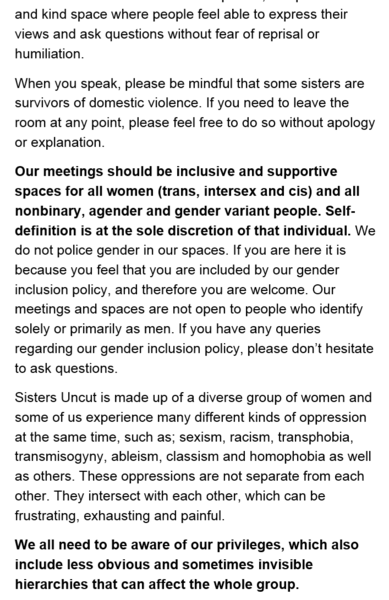 when you want to join a feminist activist group and....