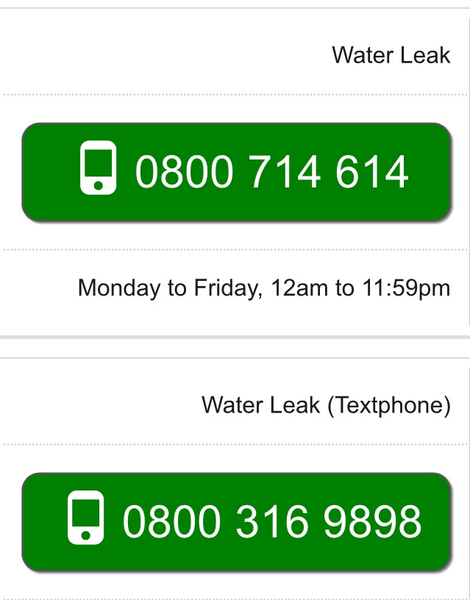 To report Thames water to the police?