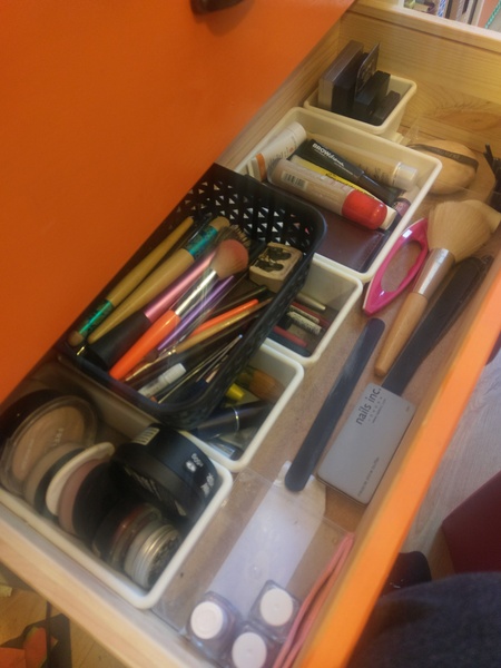 Makeup storage and organisation