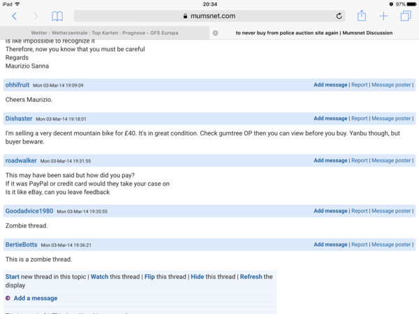 really odd zombie thread.