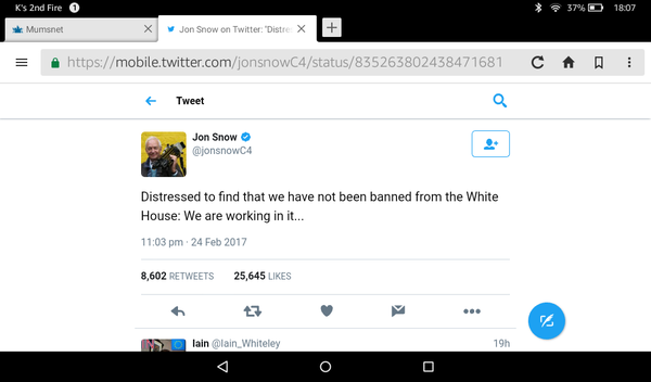 We're only showing Ami the good news now to keep her sweet. It's another Trump thread!