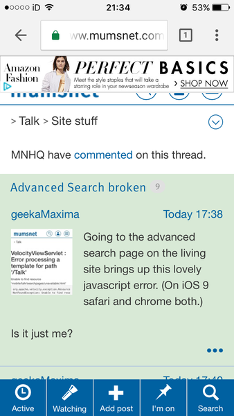 Advanced Search broken