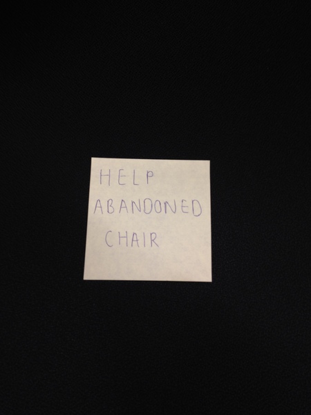 Colleague leaves chair in the aisle - WIBU to hide it?