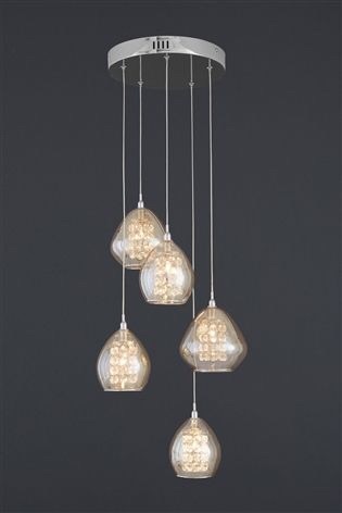 All these lovely glass pendant light shades that are around just now...