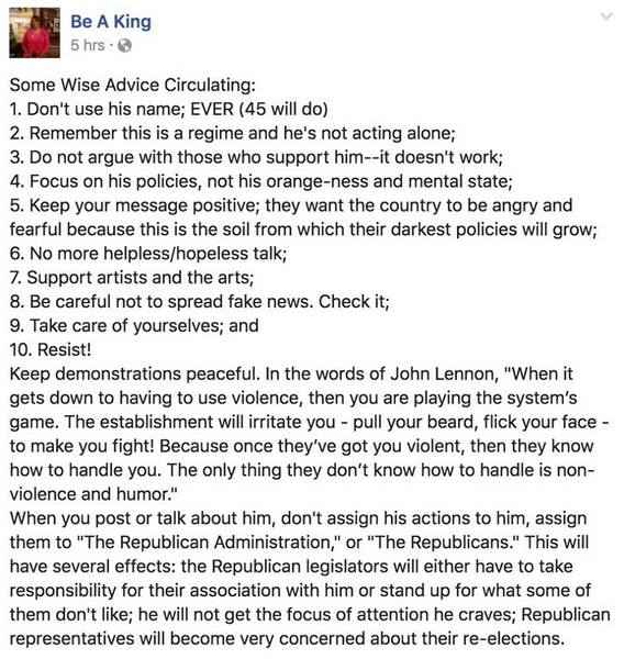 She was told to be quiet. Nevertheless she persisted...Trump cont...