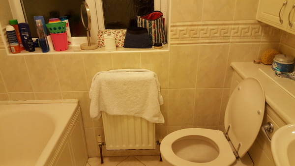To ask what your bathroom looks like?