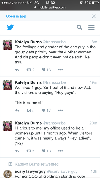 Trans Reaction to the Women's March