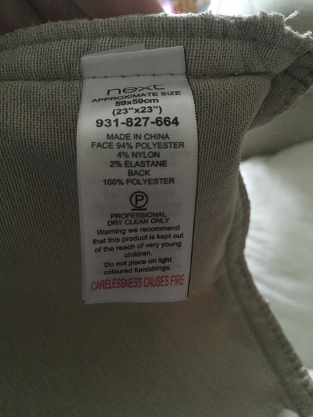 Would you risk machine washing this cushion cover