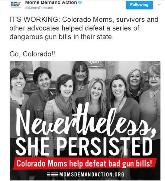 She was told to be quiet. Nevertheless she persisted...Trump cont...