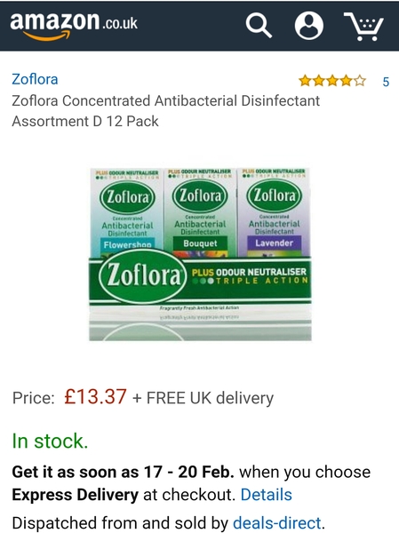 Slight zoflora addiction
