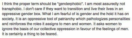Transphobic and Transcritical - what is the difference?