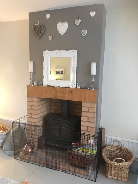 To ask what you have on your mantlepiece or near your fireplace?